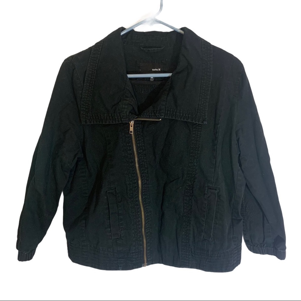 5 for 20 Hurley black Poplin jacket